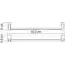 Полотенцедержатель WASSERKRAFT LEINE K-5030