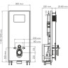 Система инсталляции для унитазов WASSERKRAFT GLAN 66TLT.010.ME.WH.MG03