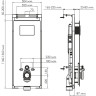 Система инсталляции для унитазов WASSERKRAFT SALM 27TLT.010.ME.WH.MG04